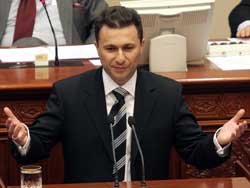 PM Gruevski addresses parlamentarians