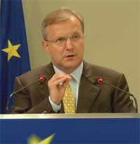 EU enlargement commissioner Olli Rehn