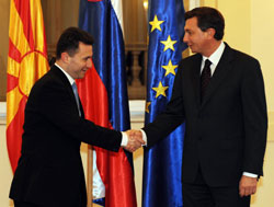 PM Gruevski in Slovenia