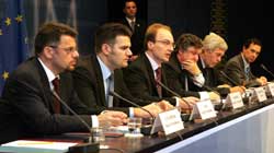 Macedonian government delegation in Brussels